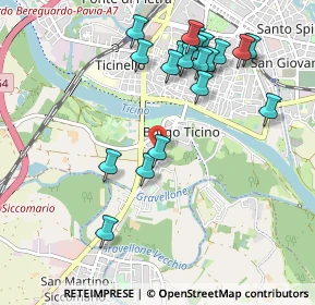 Mappa Via dei Mille, 27100 Pavia PV, Italia (1.0505)