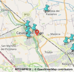 Mappa Via XXV Aprile, 26841 Casalpusterlengo LO, Italia (2.9875)