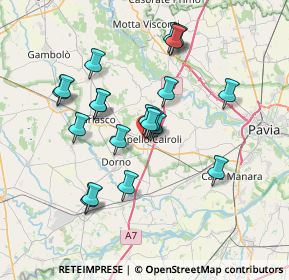 Mappa Vicolo Maruska, 27027 Gropello Cairoli PV, Italia (6.5575)