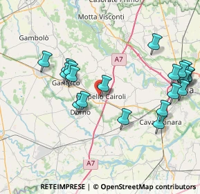 Mappa Vicolo Maruska, 27027 Gropello Cairoli PV, Italia (8.8575)