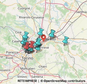 Mappa CAP, 10032 Brandizzo TO, Italia (11.5275)