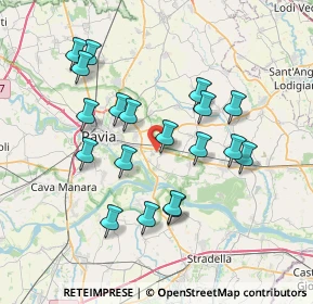 Mappa Via Roma, 27010 Motta San Damiano PV, Italia (7.00947)