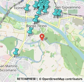 Mappa Via del Forchetto, 27100 Pavia PV, Italia (1.3085)
