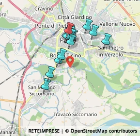 Mappa Via del Forchetto, 27100 Pavia PV, Italia (1.48933)