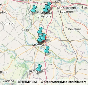 Mappa Via Castiona, 46030 San Giorgio di Mantova MN, Italia (13.62615)