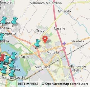 Mappa Piazza S. Giorgio, 46051 San Giorgio Bigarello MN, Italia (3.78667)