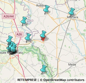 Mappa Via Vittorio Emanuele II, 27031 Candia Lomellina PV, Italia (11.372)