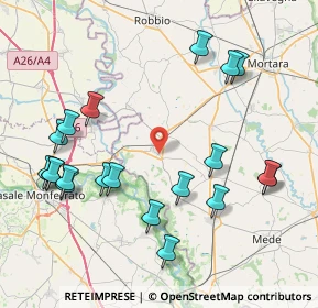 Mappa Via Vittorio Emanuele II, 27031 Candia Lomellina PV, Italia (9.327)