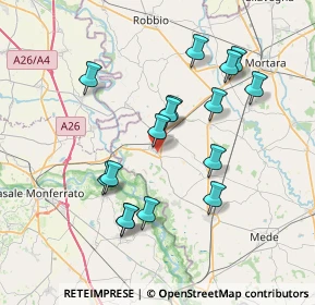 Mappa Via Vittorio Emanuele II, 27031 Candia Lomellina PV, Italia (7.03375)