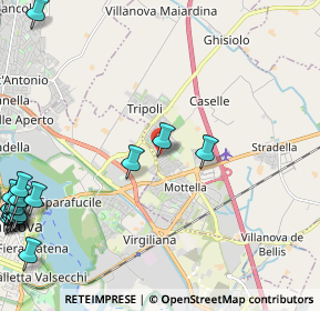 Mappa Via Bologna, 46030 Mottella MN, Italia (3.549)