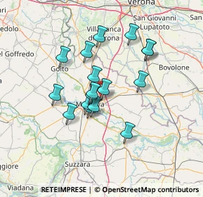 Mappa Via Andrea Mantegna, 46030 San Giorgio di Mantova MN, Italia (11.00824)