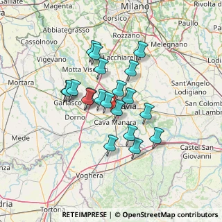 Mappa Cascina Sabbione, 27028 San Martino Siccomario PV, Italia (10.865)