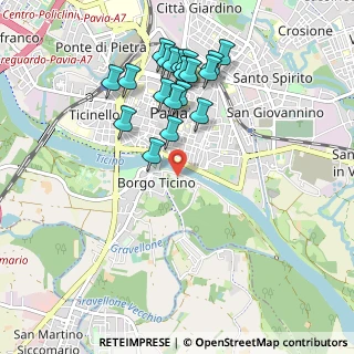 Mappa Via Milazzo, 27100 Pavia PV, Italia (0.971)