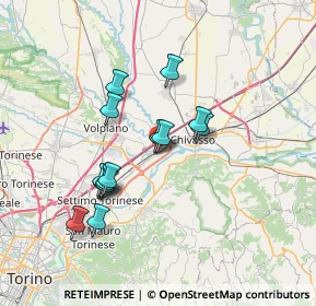 Mappa Via Montesanto, 10032 Brandizzo TO, Italia (6.14071)