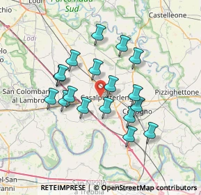 Mappa Via Amendola, 26841 Casalpusterlengo LO, Italia (6.12278)