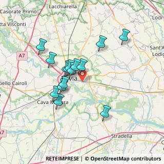Mappa Via Tamburini, 27100 Pavia PV, Italia (5.96733)