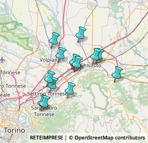 Mappa Via Ferraris G, 10032 Brandizzo TO, Italia (5.87154)