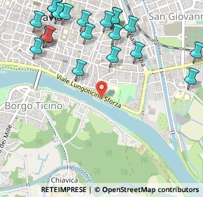 Mappa Lungo Ticino Sforza, 27100 Pavia PV, Italia (0.6815)