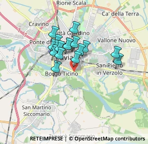 Mappa Lungo Ticino Sforza, 27100 Pavia PV, Italia (1.29353)