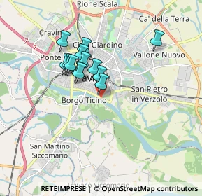 Mappa Lungo Ticino Sforza, 27100 Pavia PV, Italia (1.37231)