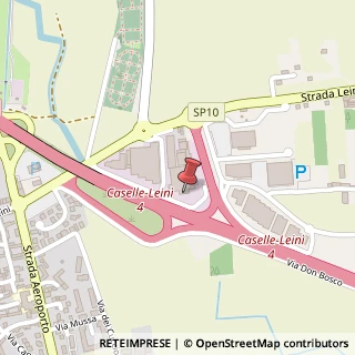 Mappa Strada Leinì, 22, 10072 Caselle Torinese, Torino (Piemonte)