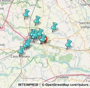 Mappa Strada Colombarone Marozzi, 27100 Pavia PV, Italia (5.57)