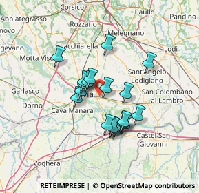 Mappa Strada Colombarone Marozzi, 27100 Pavia PV, Italia (10.642)