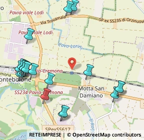 Mappa Strada Colombarone Marozzi, 27100 Pavia PV, Italia (1.314)