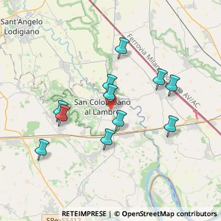 Mappa Via Guglielmo Marconi, 20078 San Colombano al Lambro MI, Italia (3.58636)