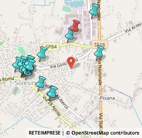 Mappa Via Sansovino, 35047 Solesino PD, Italia (0.592)