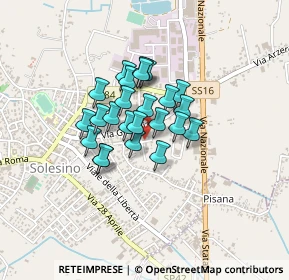 Mappa Via Sansovino, 35047 Solesino PD, Italia (0.26667)