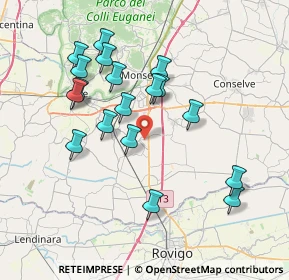 Mappa Via Sansovino, 35047 Solesino PD, Italia (7.23944)