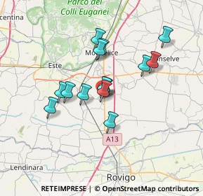Mappa Via Sansovino, 35047 Solesino PD, Italia (5.53143)