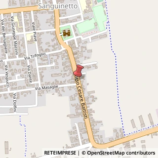 Mappa Corso C. Battisti, 86, 37058 Sanguinetto, Verona (Veneto)