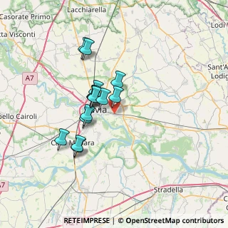 Mappa Via Cambiagio Frassinello, 27100 Pavia PV, Italia (5.44533)