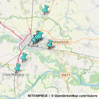 Mappa Via Cambiagio Frassinello, 27100 Pavia PV, Italia (3.44545)