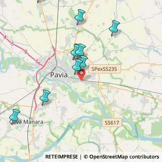 Mappa Via Giacomo Gualla, 27100 Pavia PV, Italia (4.83273)