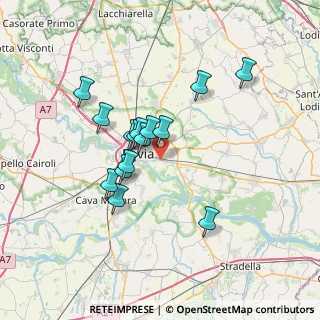 Mappa Via Giacomo Gualla, 27100 Pavia PV, Italia (5.78267)