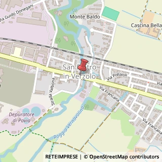 Mappa Via San Pietro in Verzolo, 30, 27100 Pavia, Pavia (Lombardia)