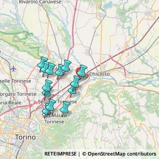 Mappa Via Papa Giovanni XXIII, 10032 Brandizzo TO, Italia (6.73846)