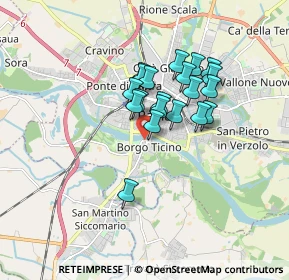 Mappa Via Visconti Bianca Maria di Savoia, 27100 Pavia PV, Italia (1.2655)