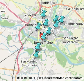 Mappa Via Visconti Bianca Maria di Savoia, 27100 Pavia PV, Italia (1.34182)
