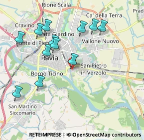 Mappa Via San Giovanni Bosco, 27100 Pavia PV, Italia (2.06833)