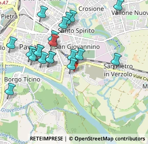 Mappa Via San Giovanni Bosco, 27100 Pavia PV, Italia (1.028)