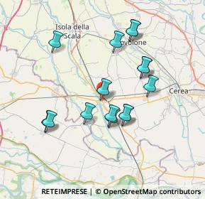 Mappa Via Cavalieri di Vittorio Veneto, 37054 Nogara VR, Italia (6.73667)