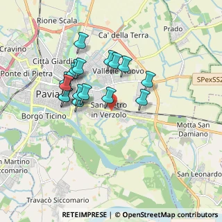 Mappa Via San Pietro in Verzolo, 27100 Pavia PV, Italia (1.58412)