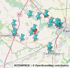 Mappa Terreni Coltivati Cascina Orologio 2 Frazione Boschi Travacò Siccomario Ufficio informazioni Cascina dei Frati Carbonara Ticino, 27020 Carbonara al Ticino PV, Italia (3.9935)