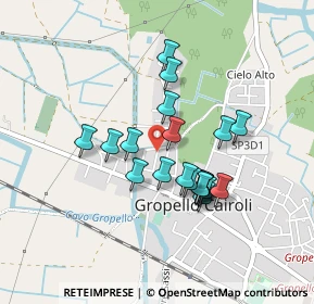 Mappa Via Gioacchino Rossini, 27027 Gropello Cairoli PV, Italia (0.361)
