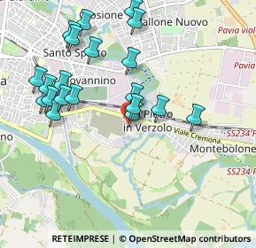 Mappa Via Maggi, 27100 Pavia PV, Italia (1.022)