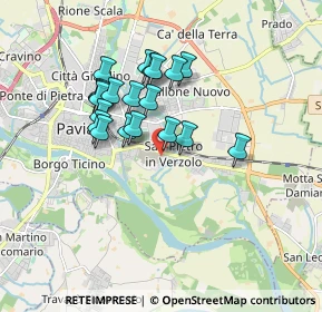 Mappa Via Maggi, 27100 Pavia PV, Italia (1.455)